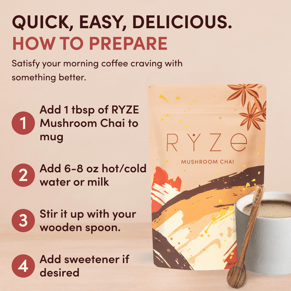 Mushroom Chai (20 Servings) - Daily Coffee Done Right