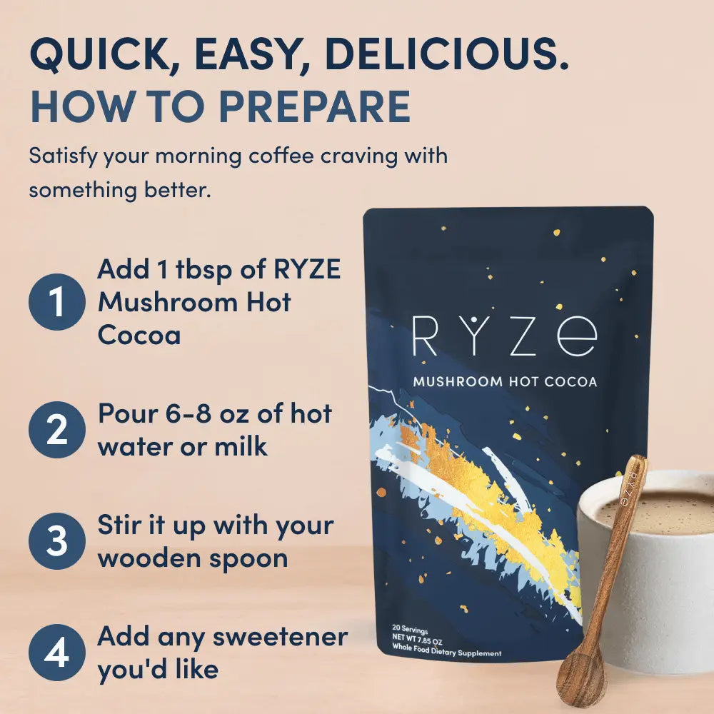 RYZE Ritual Set (Cocoa + Coffee) - Start Smooth