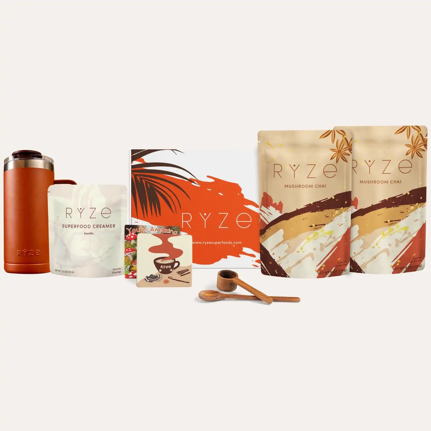 Mushroom Chai Starter Kit (40 Servings) - Clean Morning Sip