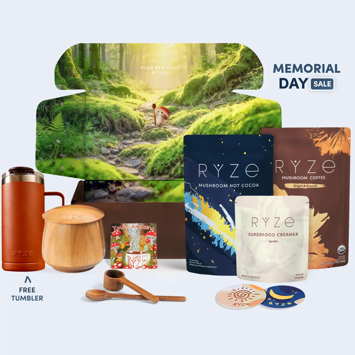 RYZE Ritual Set (Cocoa + Coffee) - Start Smooth