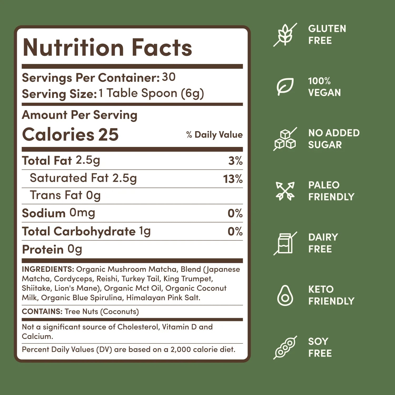 Mushroom Matcha (30 Servings) - Smooth Daily Coffee